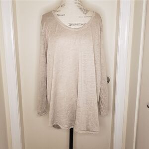 Toni T Linen Knit Long Sleeve Shirt